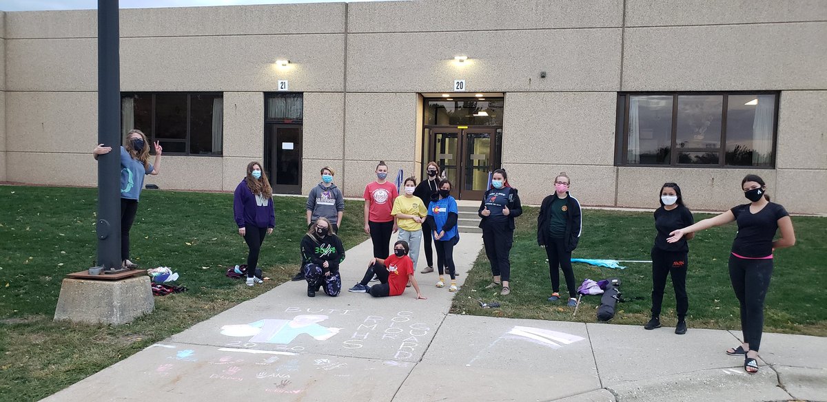 The HomeStaying Chalk-The-Walk Winner is...
COLORGUARD! <a href="/RMHSMUSTANGS/">Rolling Meadows HS</a> <a href="/rmhs_bands/">RMHS Mustang Bands</a> 
Congratulations! #AWESOMEJOB