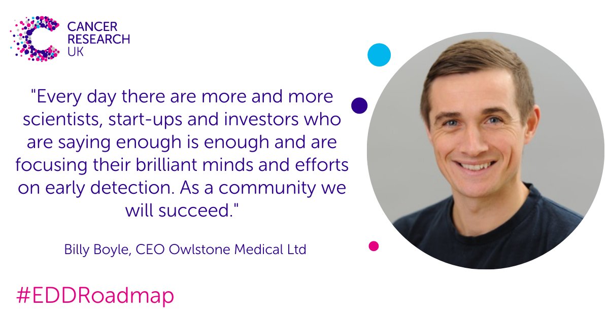 CRUKresearch's tweet photo. .@Bily_Boyle of @OwlstoneMedical on the importance of communities uniting behind a shared vision in our Early Detection and Diagnosis of Cancer Roadmap. View the Roadmap and join the movement – https://t.co/4451jIsSea 

#EDDRoadmap #EarlyDetection https://t.co/Jn21kNDXqj