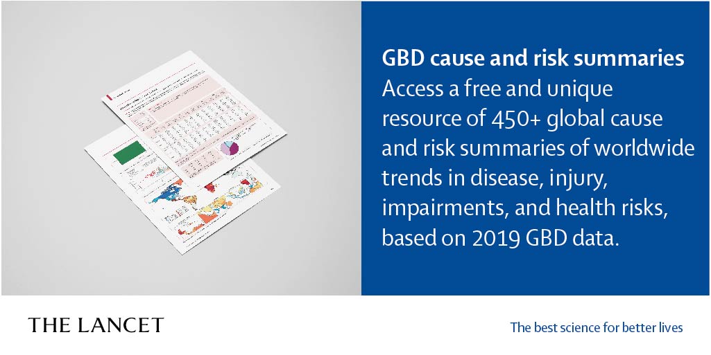 Explore our new free #GBDStudy resource offering two-page PDF summaries of global trends for 450+ diseases, injuries, impairments and risk factors hubs.li/H0y43F50