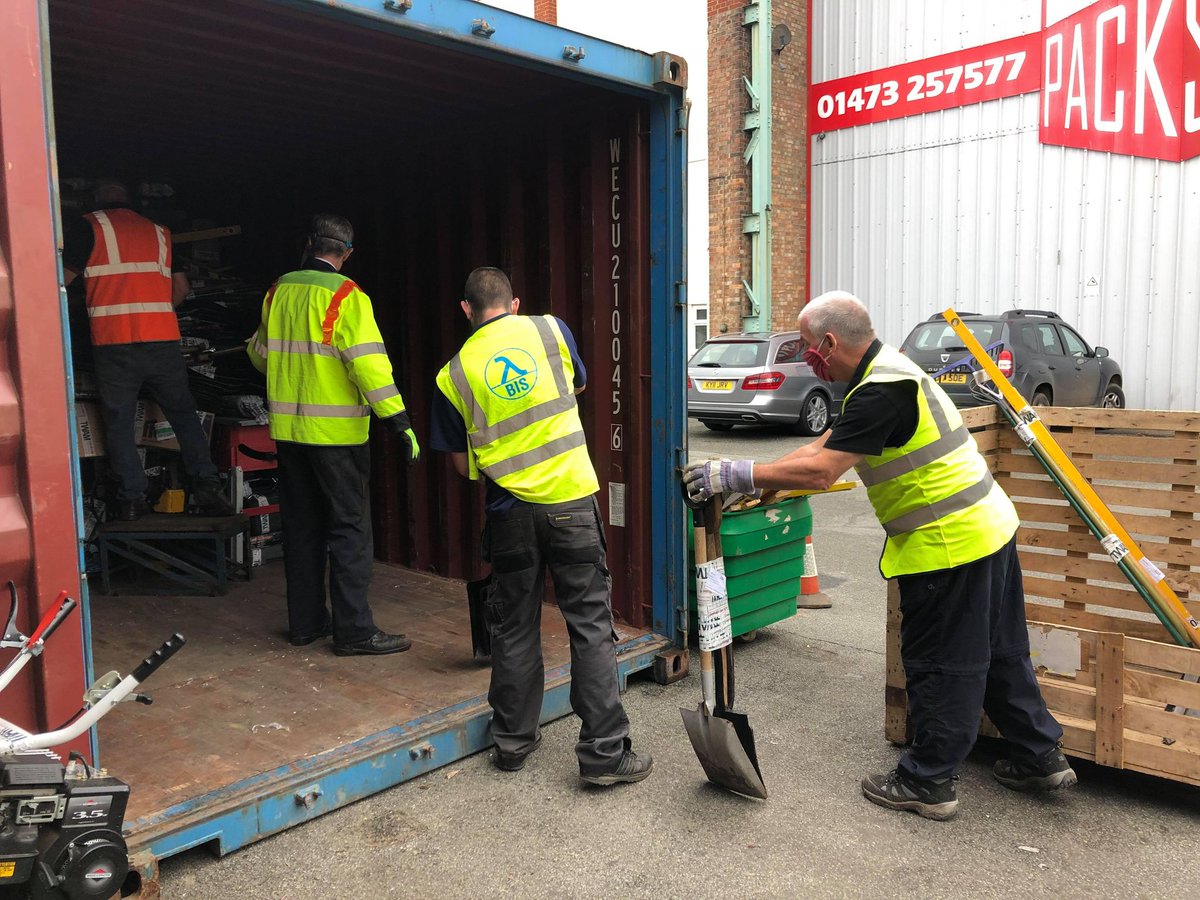 twam_uk's tweet photo. Today our amazing volunteers loaded another container! We can't wait to see how the tools inside transform communities in rural Zambia 🔨 #LivelihoodCreation https://t.co/gtPE8EhQBP