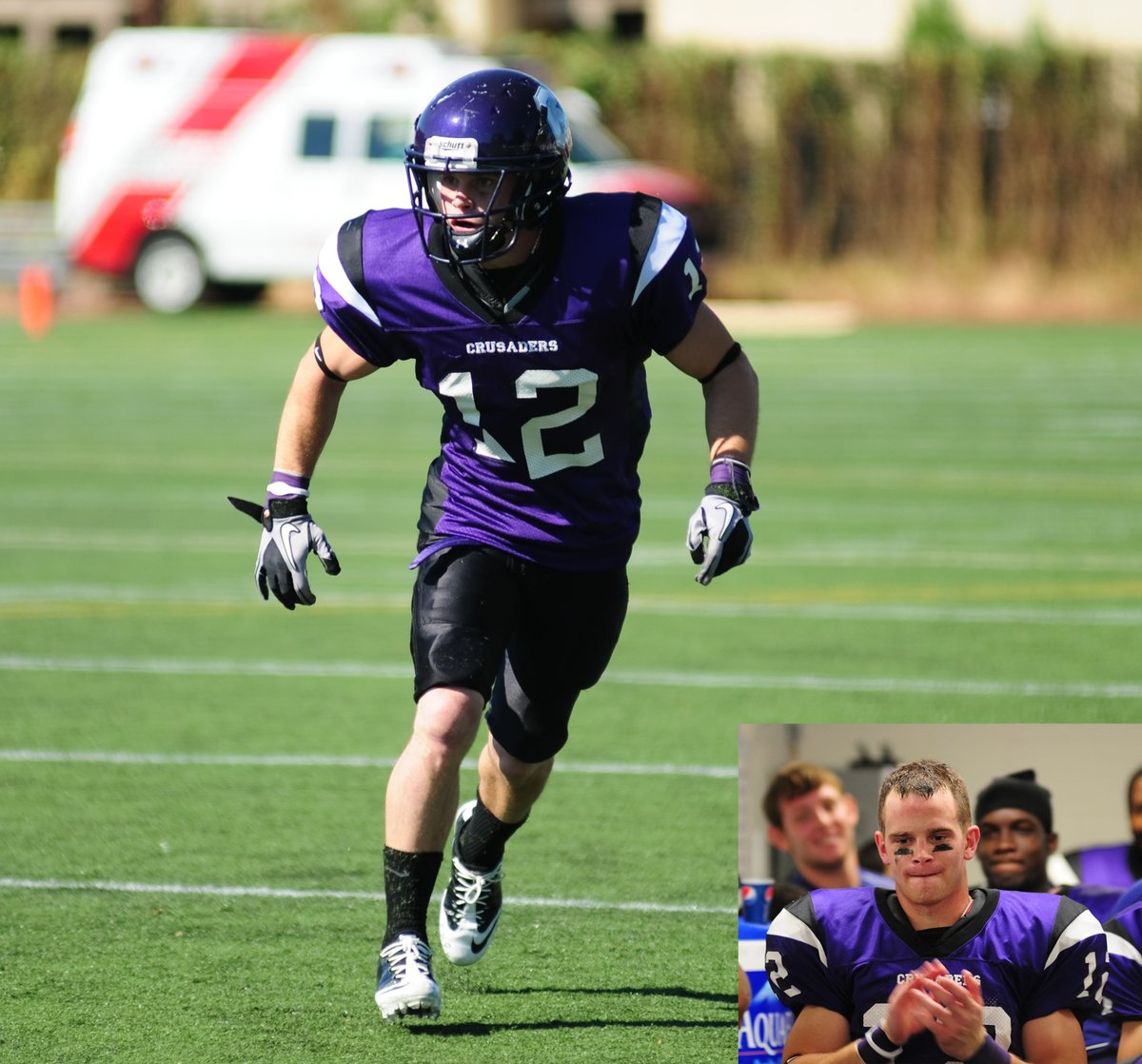 cap_athletics's tweet photo. Looks like @Coach_Parrott hasn't changed a bit! We bet he still has some cover skills, too! A fine way to celebrate Day 1 of @CapitalU_FB 's prep for the "2020 season"! #CapFam #CapFootball

How it started ... ⚔ 🏈... how it's going! https://t.co/bPixlPQsLl