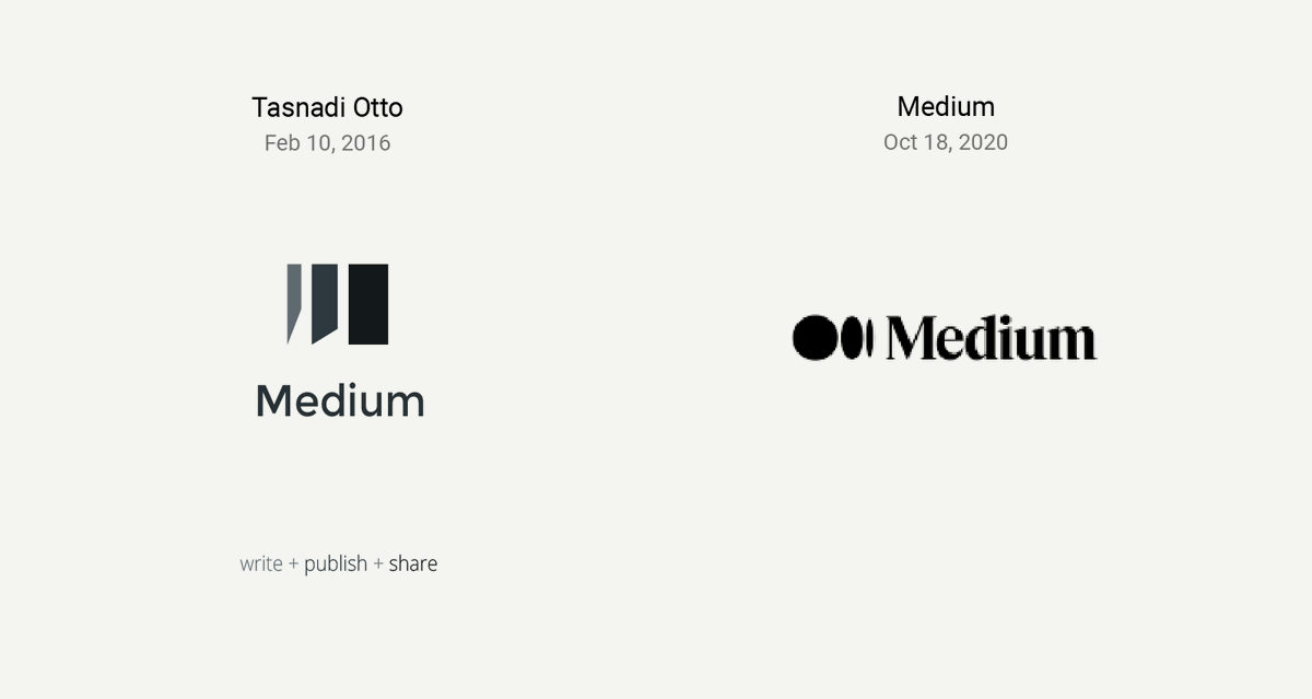 ottotasnadi's tweet photo. I will just leave this here... I am just glad that they made up their mind 😃 #medium #branding #logodesign #gooddirection #2020 #nicework https://t.co/JyN4QZmiE6