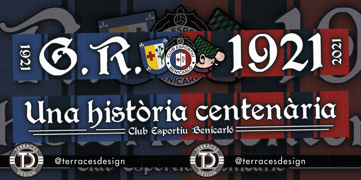 TerracesDesign's tweet photo. Scarf design for Gol Roig 1921, Benicarló. https://t.co/qJRon6SxAI