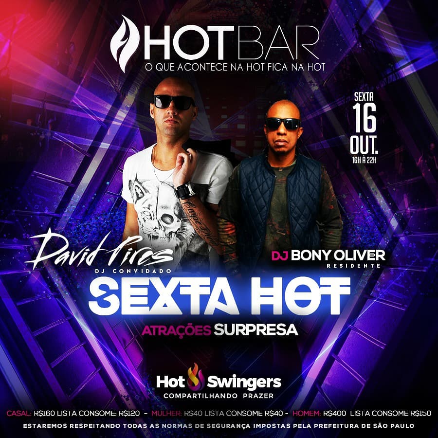 hotbarsp's tweet photo. SEXTOU!!! 🔥🔥🔥
Muita música com os djs @djdavidpires e @bonyoliver_oficial 🎶🎧
Atrações surpresa 🥵🔥
.
.
⚠️Para mais informações e adicionar nomes na lista, temos o nosso WhatsApp 11 950399869 ou no site https://t.co/Xnbc46t8av
#vemprahot #semanahot #sextou #sextahot https://t.co/xIQPzPJvTW