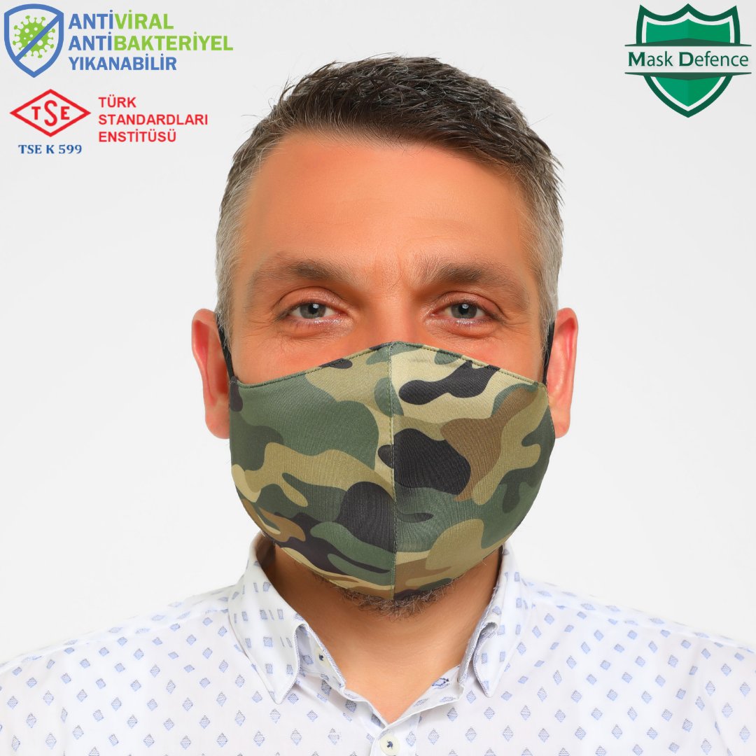 DefenceMask's tweet photo. Mask Defence #antiviral ve #antibakteriyel yıkanabilir kumaş yüz  maskesi; 
✔Yıkanabilir ve Çoklu Kullanılabilir
✔TSE ( Türk Standartları Enstitüsü ) K599
✔Hijyenik Doku
✔Yüzünüze Uygun Tasarım
✔Ferah nefes alırsınız
#kumaşmaske  #masketak #koronavirüsü #covid19 https://t.co/QAiVQvs4fd