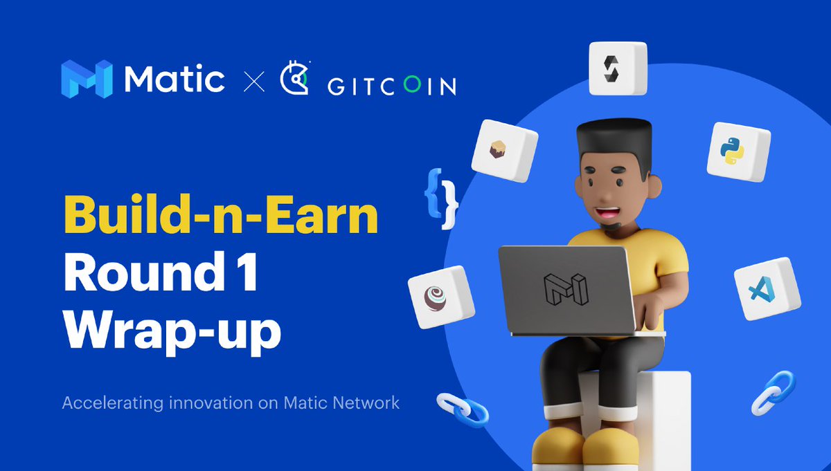 THEGHOST_618's tweet image. 🥳🎉💯#PoweredByMatic #DeveloperEcosystem 
@maticnetwork
Build-n-Earn Round 1 Wrap-Up: Accelerating Innovation on Matic
🚀  Build-n-Earn developer incentive program got off to a flying start, with 38 DApps registering to take part in Round 1! The event was an all-round success.