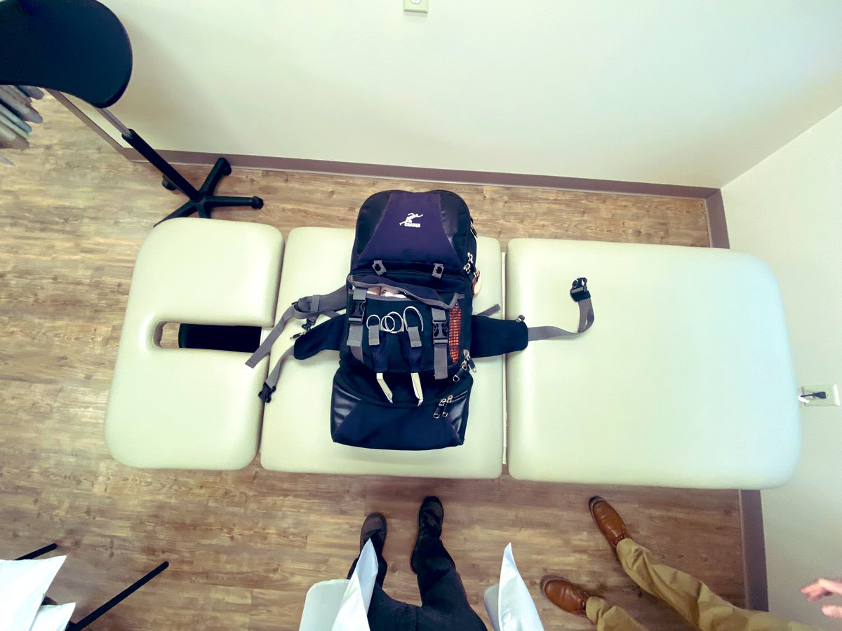 GenesisSportMed's tweet photo. AT bag deconstruction!  Our @GenesisSportMed @Hoff_2012 wants to know what’s in your kit?  #gamechanger #NATA1950 #cramersportsmed #sportsmed #nata #athletes https://t.co/jRf1Kh5Mdw