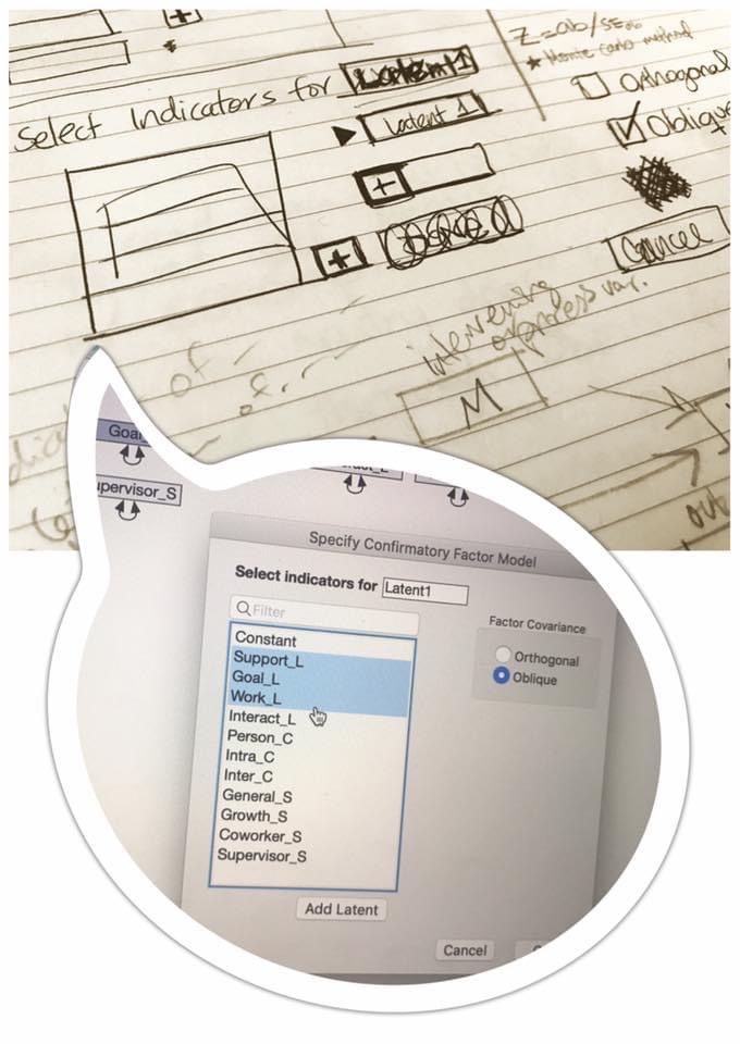 A while back I found scratch paper with sketches of some UI elements I was about to #code. I’m grateful to <a href="/JMP_software/">JMP Software</a> for giving me the opportunity to be creative! I should save my sketches more often. So fun to compare w/ the end product 🤓 #LatinaInSTEM #WomenInTech #DevLife
