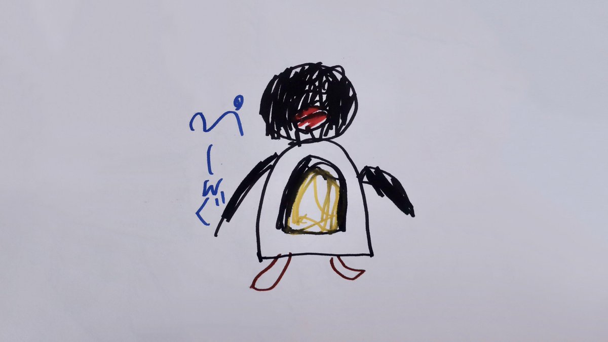 5歳のときに描いたピングーいいな Millitsukaのイラスト 5歳のときに描いたピングーいいな Millitsukaのイラスト