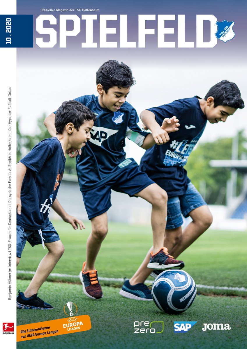 DGkomm's tweet photo. Ab heute erhältlich: Die Oktober-Ausgabe vom Magazin #SPIELFELD der @tsghoffenheim. Zu Wort kommen unter anderem Benjamin Hübner und Aljoscha Pause, mit dem wir über die Faszination Fußball-Dokumentation gesprochen haben. 
#DundG #Kommunikation #Dokumentation #TSG #Bundesliga https://t.co/3j9MHHzdNF
