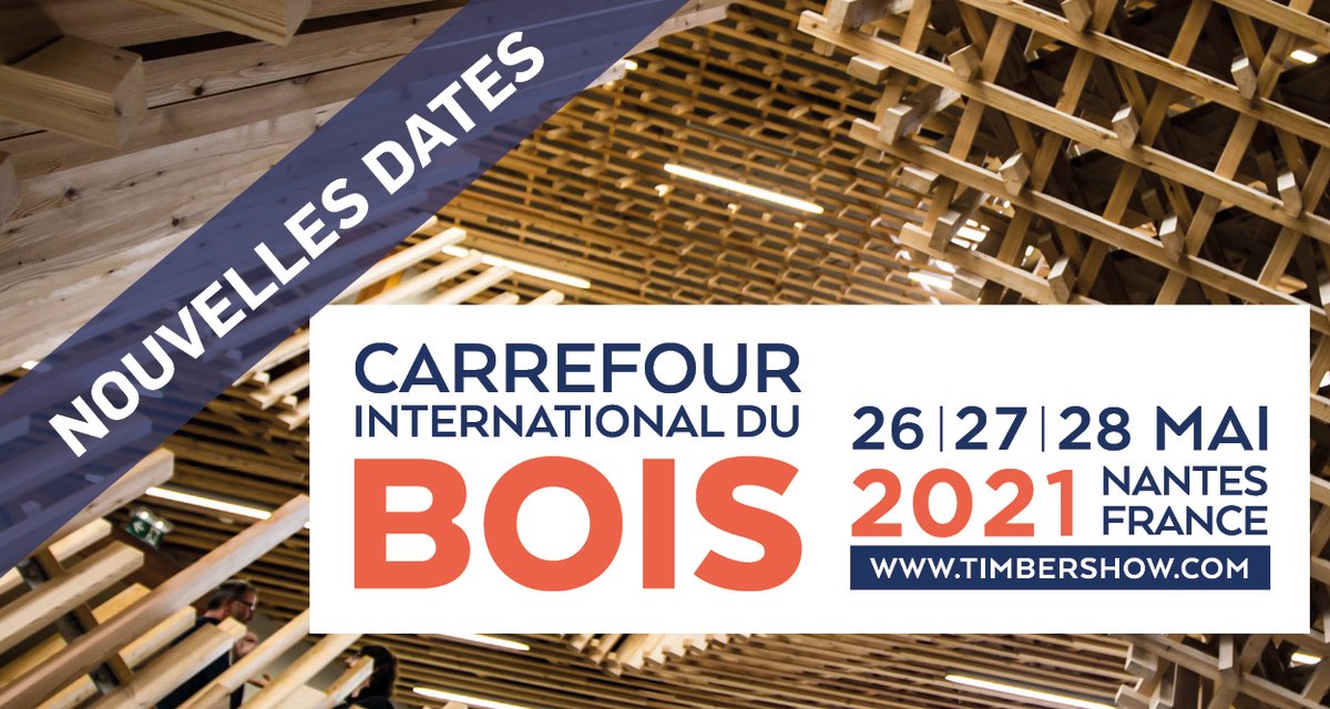 [REPORT] ⚠ Compte tenu de la situation inédite actuelle et des décisions gouvernementales françaises sur la tenue des grands événements, le bureau d’Atlanbois a pris la décision de reporter le <a href="/carrefourdubois/">carrefourdubois</a> aux 26/27/28 mai 2021. Merci de votre compréhension #cib2021