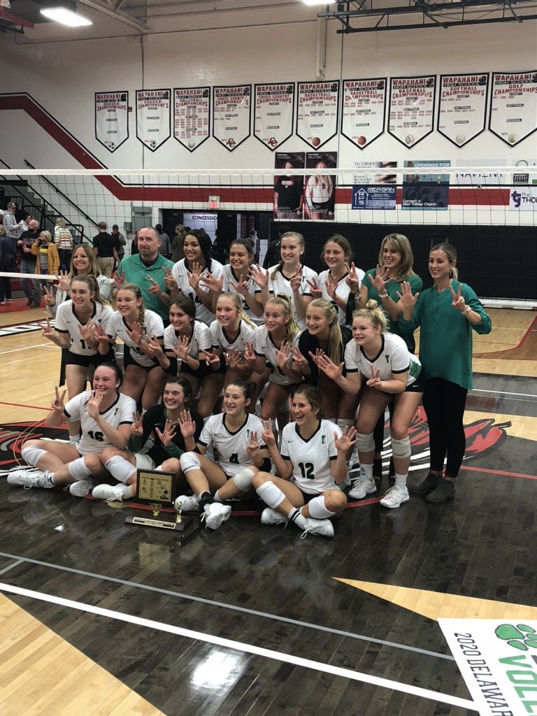 YVBTigers's tweet photo. This crew heads to New Castle to play in the semi’s of the Sectional Tournament vs. @NCVB_Trojans! Game time is 11:30am...ALL FANS ARE WELCOME!!!! @DelCoPreps @IHSAA @IHSVCA @TheStarPress @wlbcstudio @rgeneraljr #ALLIN #ImThird https://t.co/isMPWl8hxy