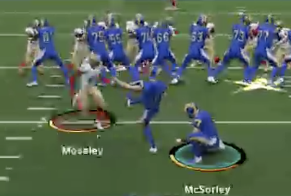 Destiny49ers_'s tweet photo. 49ers leading the league in roughing the kicker penalties.  

Coach RusH: "We celebrate your celebrations by celebrating on your kicker"

@DestinyMaddenLG https://t.co/KXS2PjLTxV