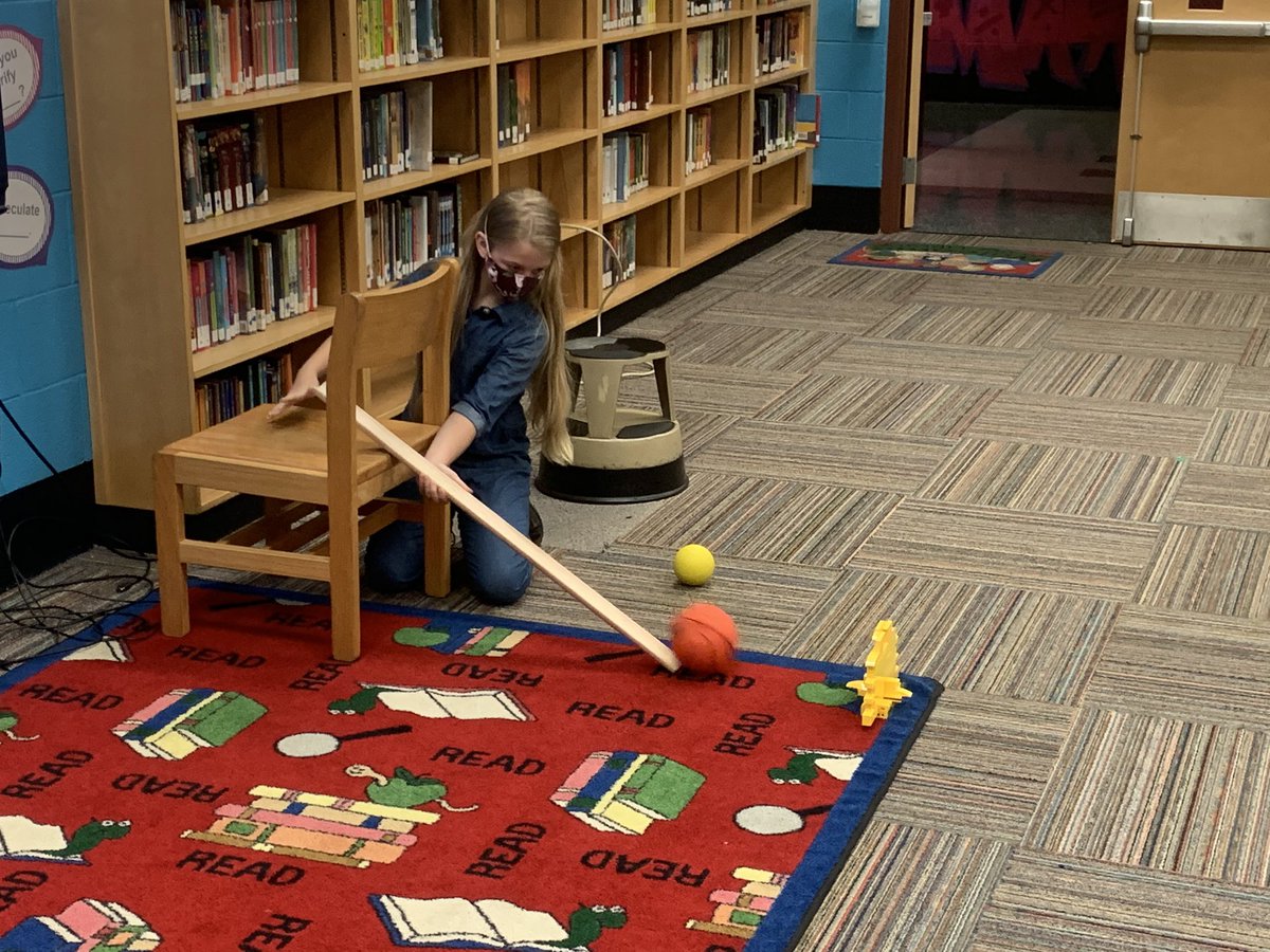 DFLLibrary's tweet photo. after reading Runaway Pumpkin, our engineers designed walls to stop pumpkins, both big and bouncy &amp; solid and small. #GearUp4STEM #DFL https://t.co/f7QSRroqf7