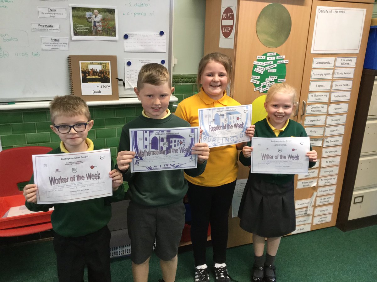 burlingtonjnr's tweet photo. Class 6’s Stars of the week. Fantastic work! https://t.co/jpPt1P1W9I