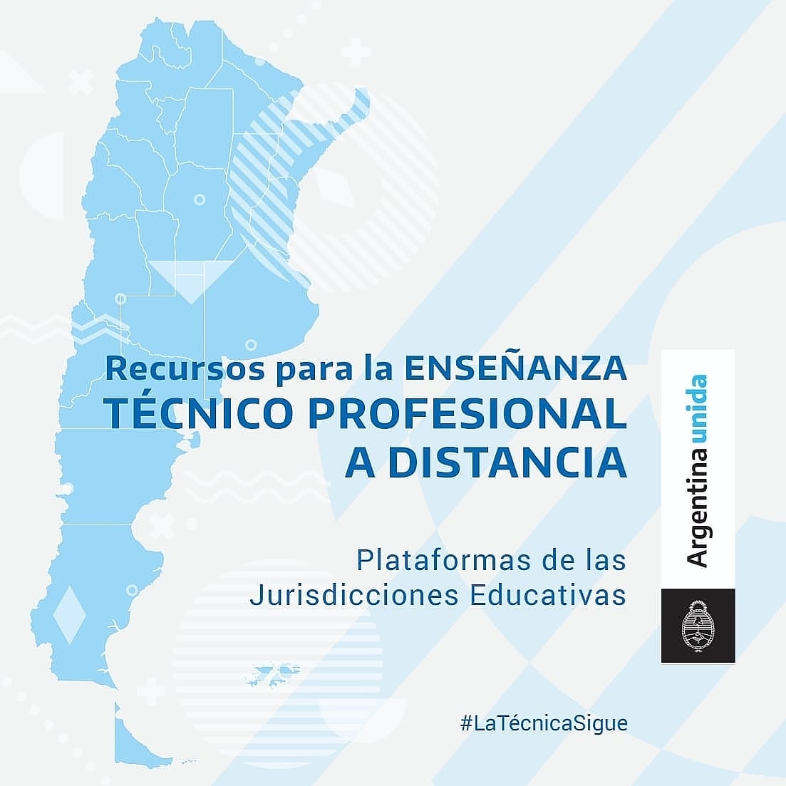 INETetp's tweet photo. ATENCIÓN DOCENTES ‼️

Recursos para trabajar con tus estudiantes a distancia por jurisdicción 

Entrá a ▶️ https://t.co/LcVuSwdXKU y en el mapa adjunto podrás encontrar links a plataformas y sitios desarrollados por los Ministerios de Educación de todo el país

#LaTécnicaSigue https://t.co/6KbUfInEdQ