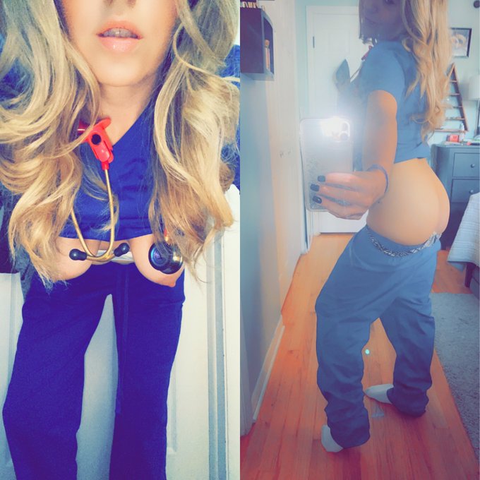 Like Nurses who Squirt?! 💦 I&rsquo;ll be uploading NEW Scrubs content today! Don&rsquo;t miss it! 😋 https://t.co/mKN5i5XHuf