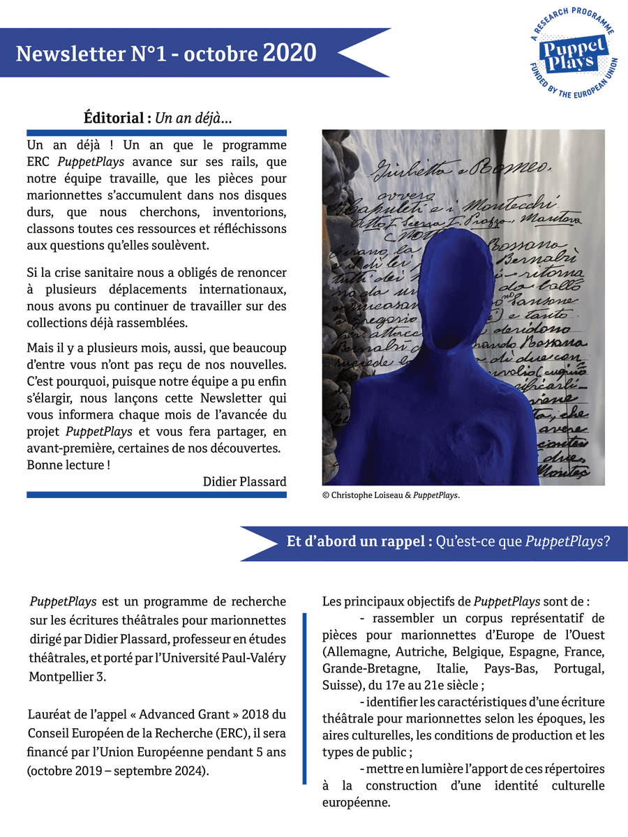 PaulRob_DH's tweet photo. #PuppetPlays
Notre Première Newsletter !
Le projet avance vite et efficacement, nous produisons donc une newsletter pour faire part de nos progrès et de nos récentes découvertes.
Envoyez moi votre adresse mail par message si vous souhaitez vous abonner. https://t.co/Qcu6DZXt8b