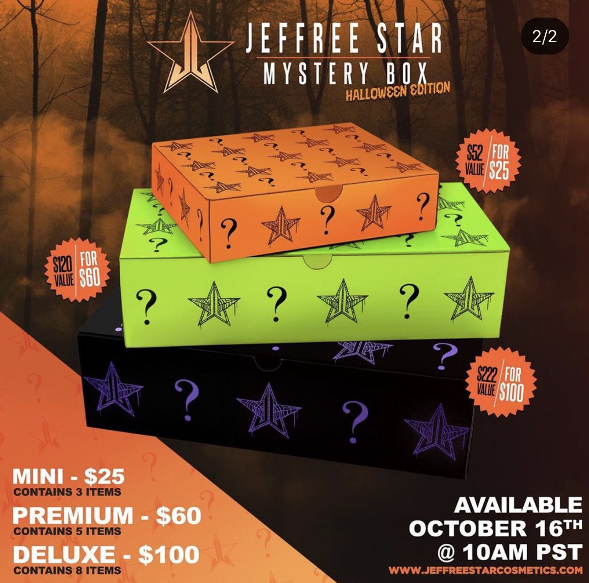 Jeffree Star Mystery Box Halloween 2019 Edition Coming Soon
