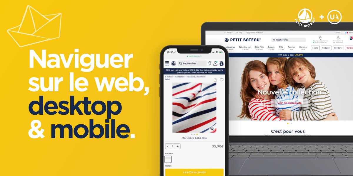 useradgents's tweet photo. ⚓️ Une approche 100% performance design pour un #site #e-commerce responsive + rapide, + réactif, de quoi naviguer à toute vitesse vers l’automne 🍂
Découvrez le projet mené avec @petitbateau 👉
https://t.co/I0sF7TtMLK
#retail #web #mobile #desktop #speedfirst https://t.co/xHuM3Maql4