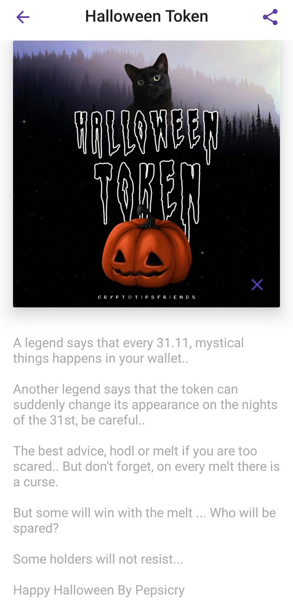ratiobama's tweet photo. Who want a Halloween Token ? π
Mysterious asset..be careful.. π¦
Follow @Cryptotipsfr βοΈ
Like, RT & Tag 1 Friend βοΈ
(2 Winners) Results in 4 Days βοΈ Random Draw βοΈ
Join https://t.co/3IHczJHh9z for more information π»
#erc1155 #enjin #cryptotipsfr #halloween #enj #collectibles https://t.co/6gGyX2MFhK