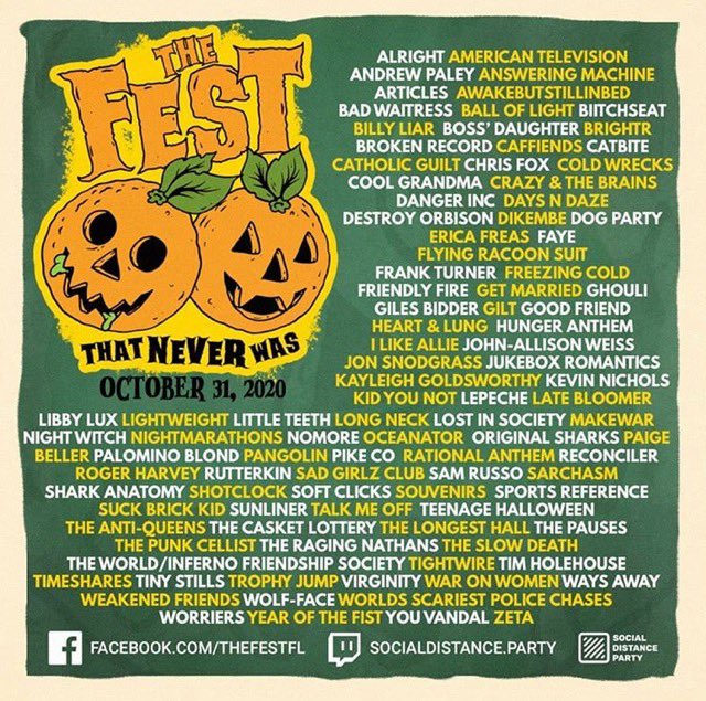 ShotClockBand's tweet image. Catch our live set this Halloween! More info at @thefestfl. #fest19 #thefestthatneverwas