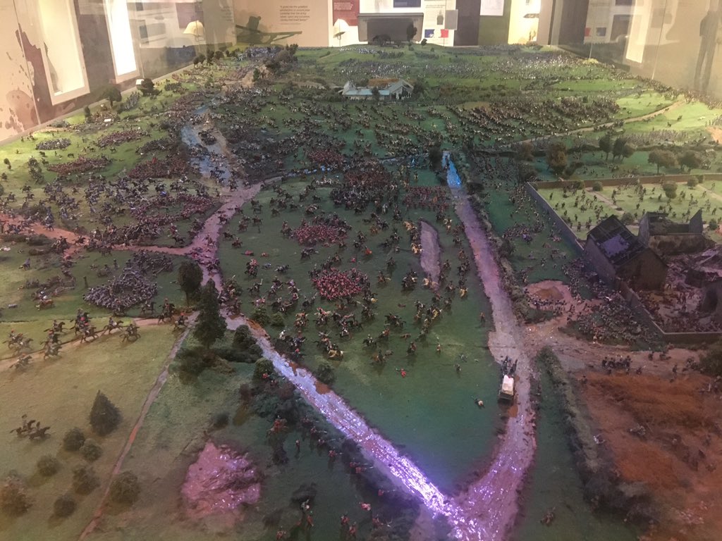 Regimental museums like a model diorama