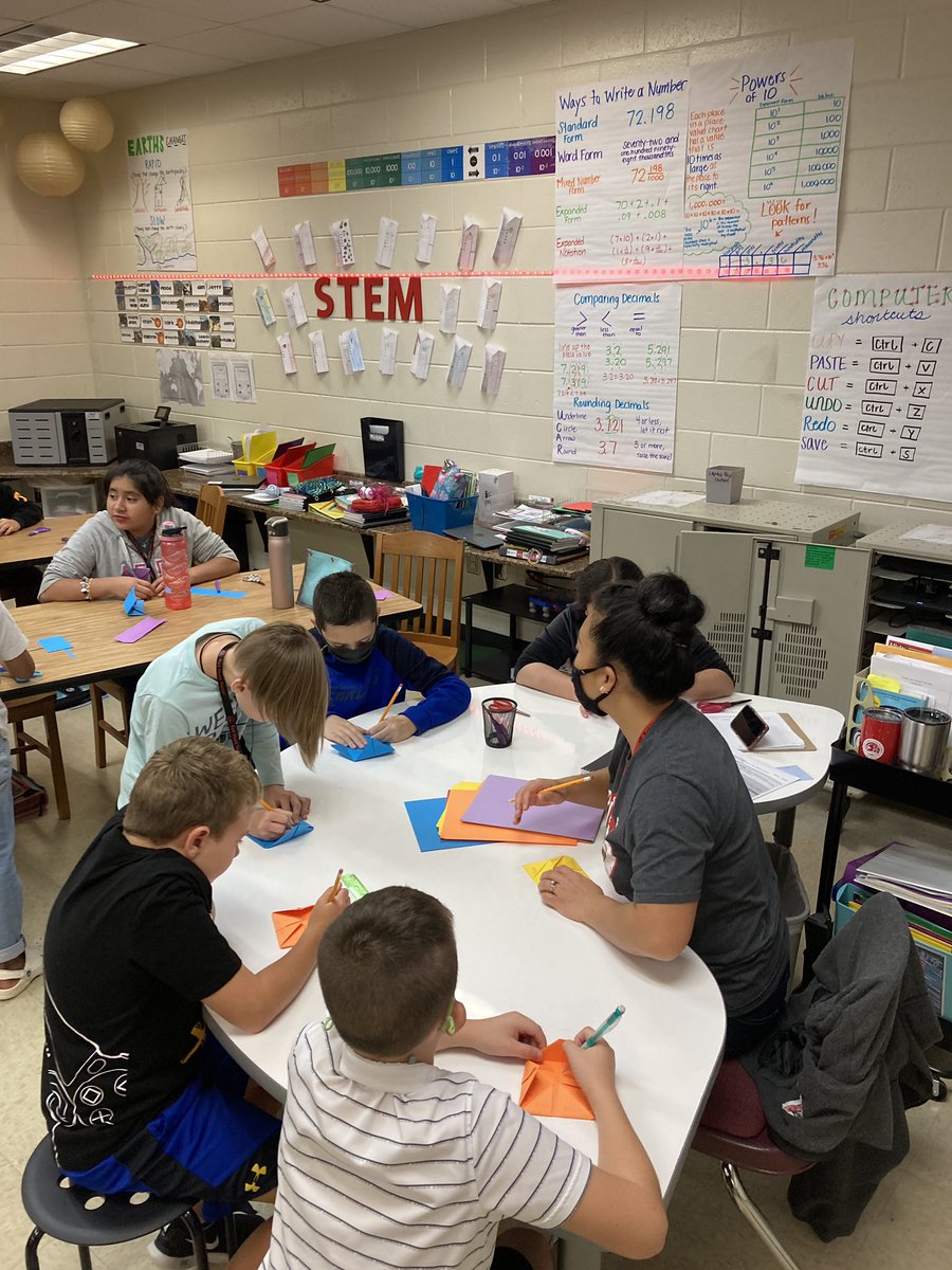 Thank you families for supporting our school and class Boosterthon Challenges! We reached our goal and we got some Arts and Crafts time! We made the perfect craft for October! Paper Fortune Tellers! We all had so much fun! <a href="/DianaGodfrey17/">Diana_Godfrey</a> <a href="/ClarkCreekSTEM/">Joey Moss</a>