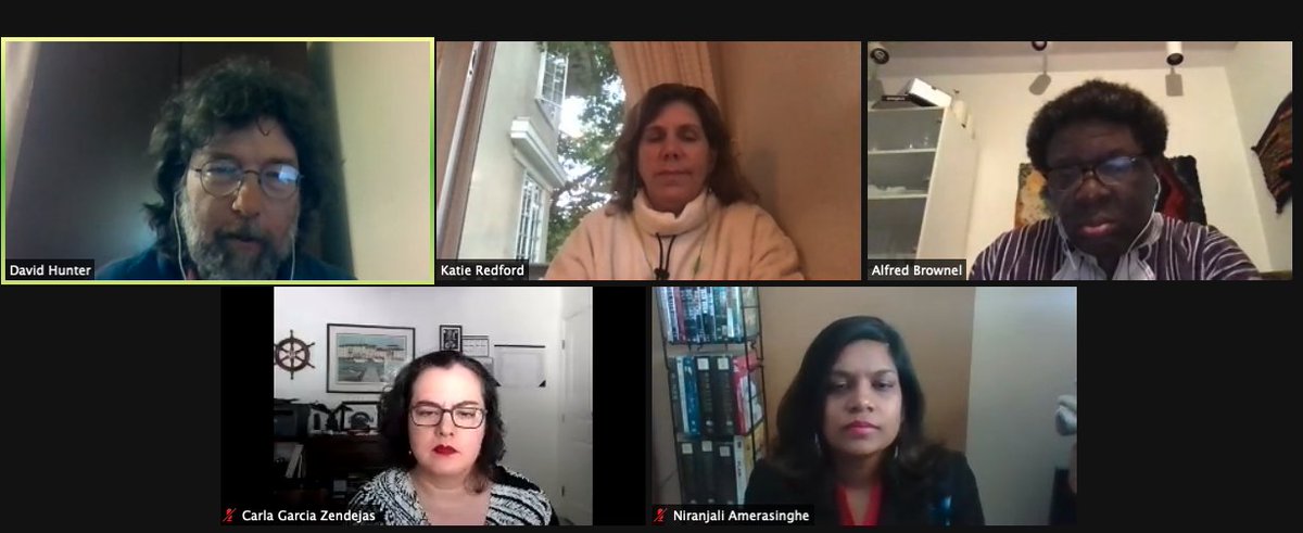 AUILR's tweet photo. And we're off! Part Two of #auilranthropocene is underway with our incredible panelists! #environmentaljustice #InternationalLaw https://t.co/y23XVP2MHf