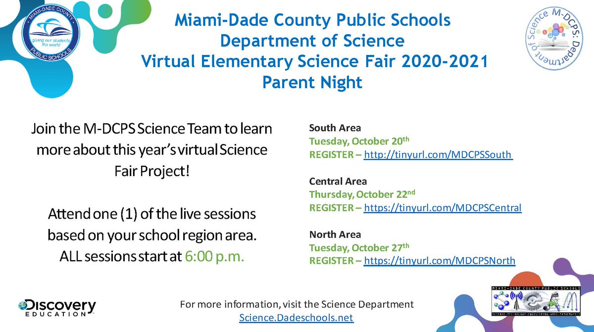 BroadmoorSchool's tweet photo. #HIVENATION Parents! Join us for our 2020-2021 Virtual Elementary Science Fair Parent Night Meeting - important flyer is attached with registration information - we hope to see many parents participate! Remember - @BroadmoorSchool is a #GOLDSTEM school! # CreatingChampions https://t.co/XhZQg8alTE