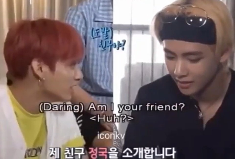 introduce him well taehyung....