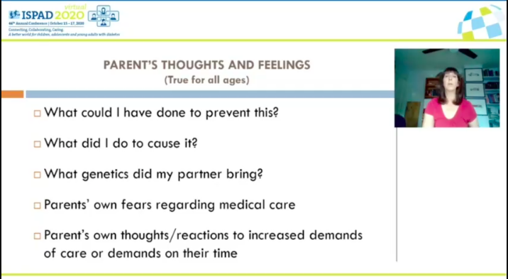 kate_gajewska's tweet photo. Great advice by Prof. Jill Weissberg-Benchell for parents of children with #diabetes #T1D. 
See it live at @ispad_org #ISPAD2020 or check the session "on demand" later, but it is really worth it. #Diabetes and #behaviour #MentalHealth #Wellbeing is the key to good  #health https://t.co/vqkaYtv3iH