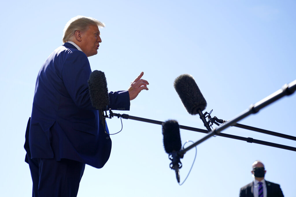 OANN's tweet photo. President Trump: Red wave is coming in November - https://t.co/EI4SulIAu9 #OANN https://t.co/bXRCHgg8mV