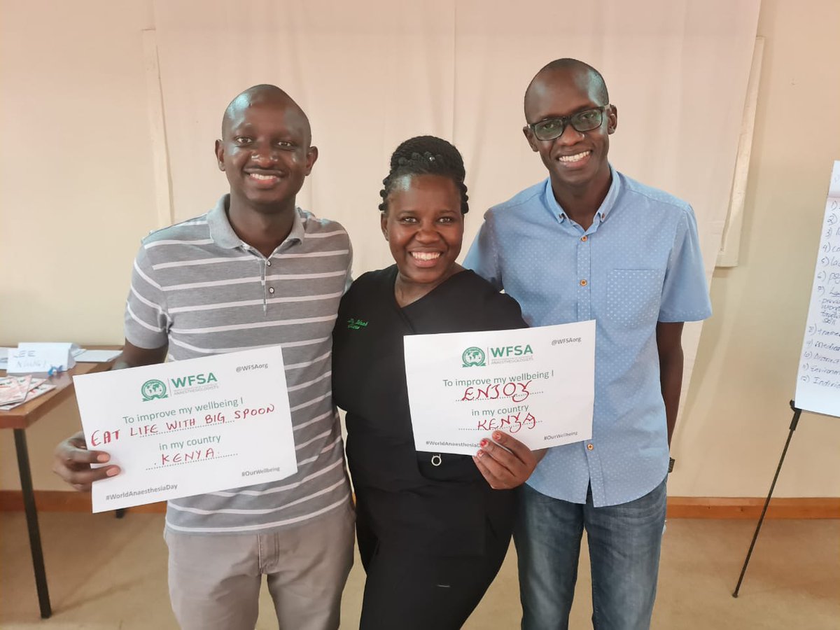 Celebrated #WorldAnaesthesiaDay at <a href="/cosecsa/">COSECSA</a> master trainer course.<a href="/wfsaorg/">WFSA</a> <a href="/anaesthesia_KE/">KSA_AnaesthesiaKenya</a> <a href="/canecsa/">CANECSA</a> <a href="/rcsi_cosecsa/">RCSI COSECSA</a> <a href="/MOH_Kenya/">Ministry of Health</a>