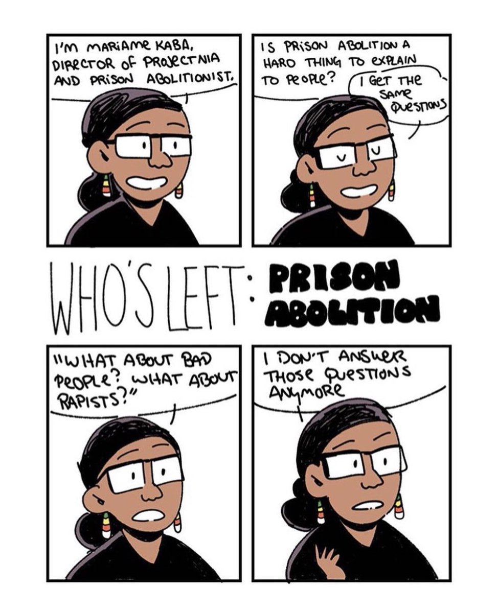 I love love love this  #prisonabolition comic featuring the teaching of  @prisonculture