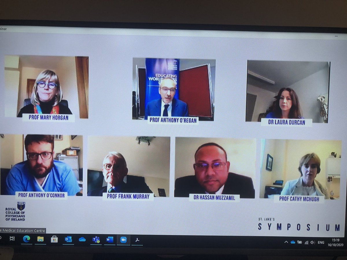 RCPI_news's tweet photo. And now we welcome back all of our speakers for a panel discussion. Lots of great questions coming in following a very interesting discussion on the challenges for medical training. #RCPI2020 https://t.co/t61Ivclo7p