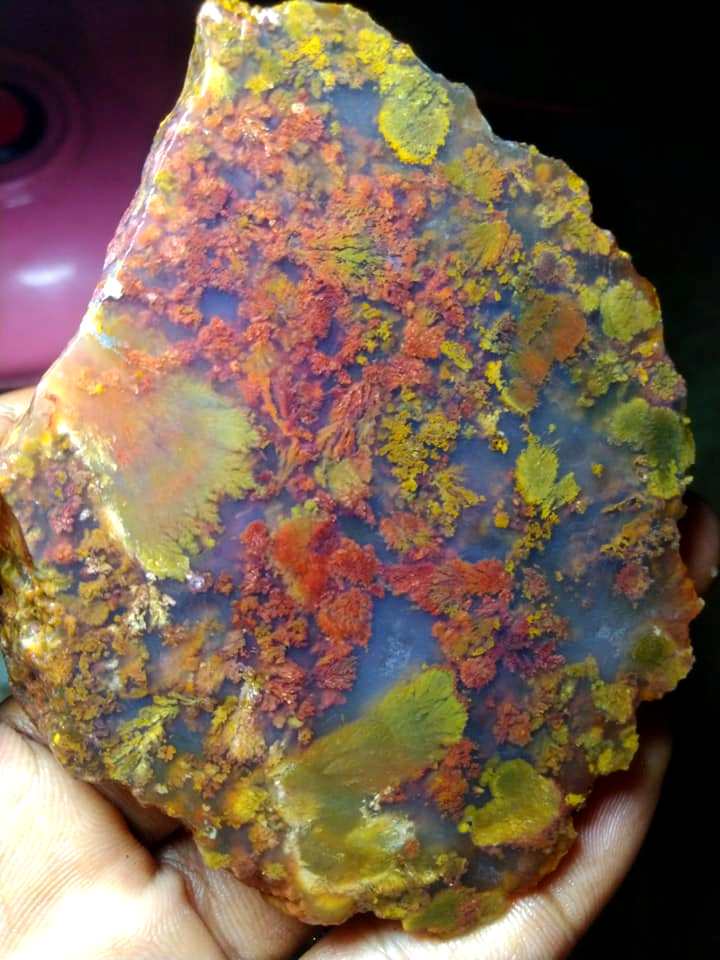 “This is fabulous moss agate slab from Indonesia

Photo: Ar...