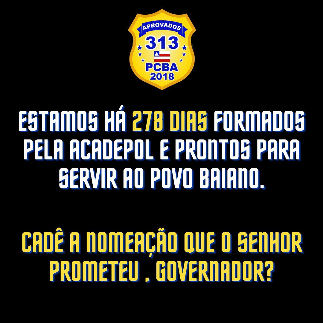 formadospcba's tweet photo. @MajorDenice Foram convocados 182 policiais civis e ate agora NINGUÉM ESTA TRABALHANDO!!! https://t.co/s4bP6CNPBk