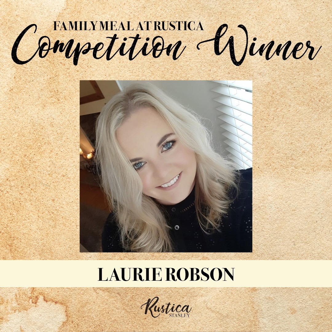 COMPETITION WINNER ANNOUNCEMENT!🚨
The winner of the family meal for four at Rustica competition is..
Laurie Robson!
Please message our page to claim your prize.
We want to thank everyone who entered our competition and we hope to see as many of you at Rustica in the near future.
