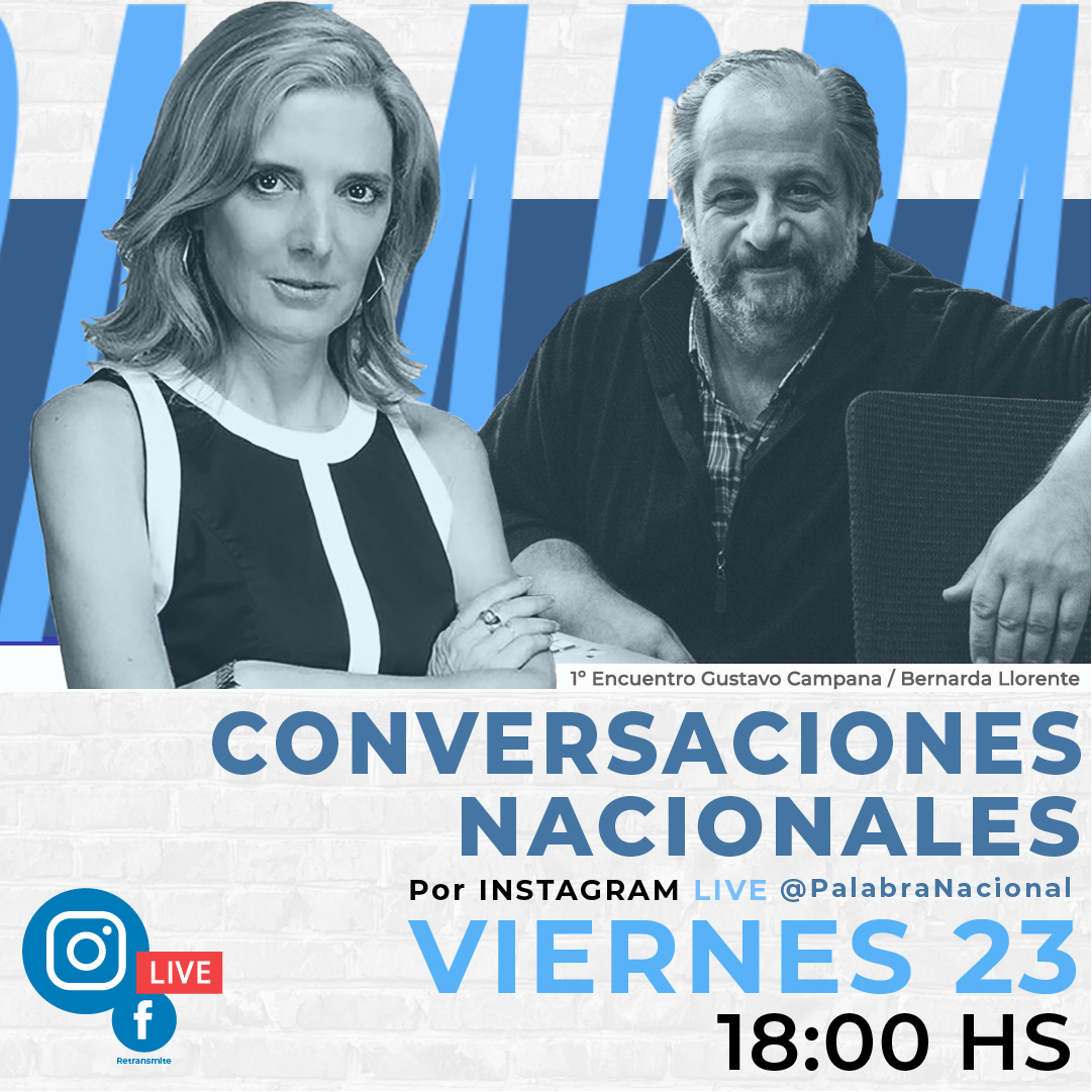 🗣️ CONVERSACIONES NACIONALES 🗣️

<a href="/PalabraNacional/">Palabra Nacional</a> dará inicio a este ciclo de charlas que comandará nuestro conductor <a href="/gustavowcampana/">Gustavo Campana</a>.

En la primera emisión, el viernes 23/10 a las 18, contaremos con la presencia de la Presidenta de <a href="/AgenciaTelam/">Agencia Télam</a>: <a href="/bernardallorent/">Bernarda Llorente</a>.
