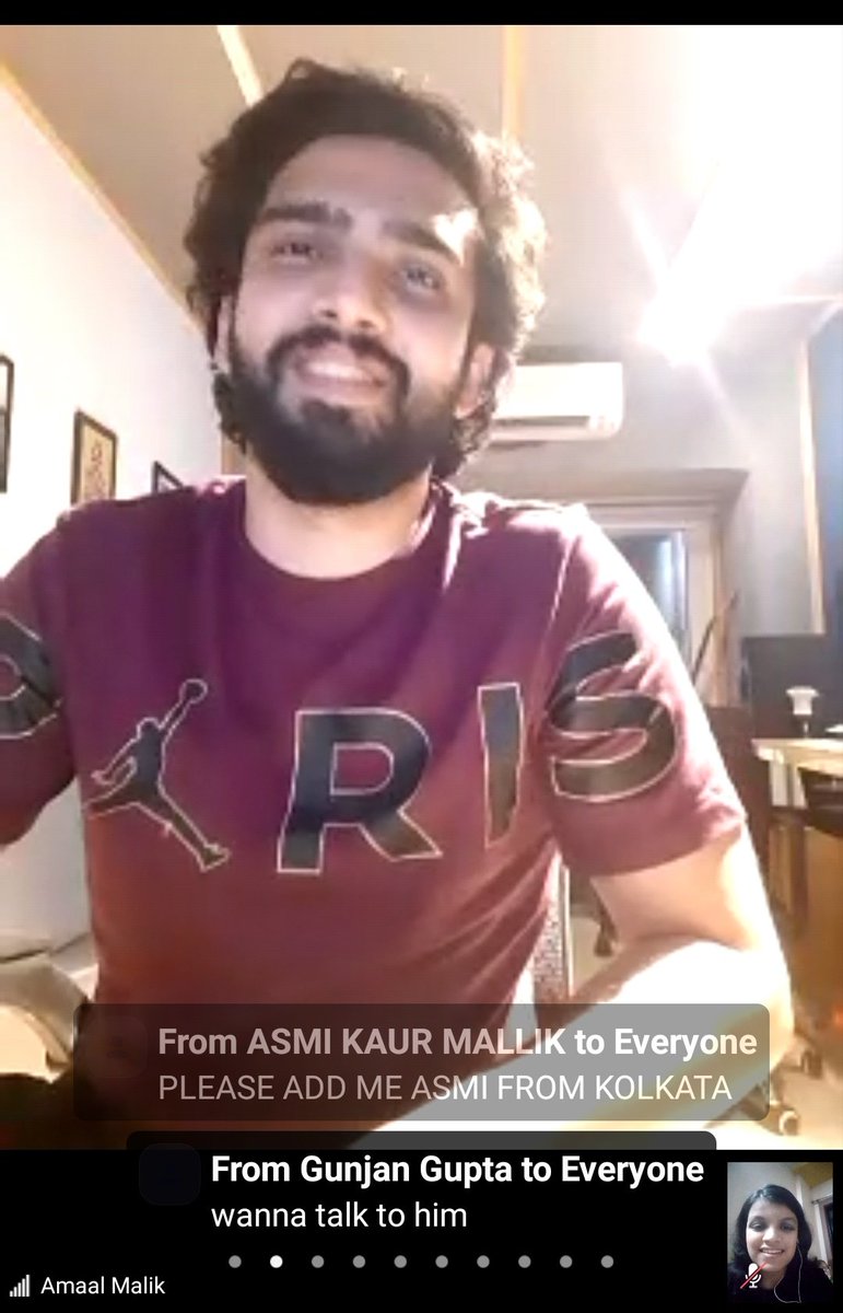Priyal_krusher's tweet photo. When I couldn't attend the #TribeVibeSessions as the limit was over that's how (1st picture) @ShivaniPatel23 didn't let me miss out anything. You are the best BOSS PATEL.😭💯
And finally joining the session, You took my heart away #MHHT @AmaalMallik 😩❤ https://t.co/tElDwKb5yY