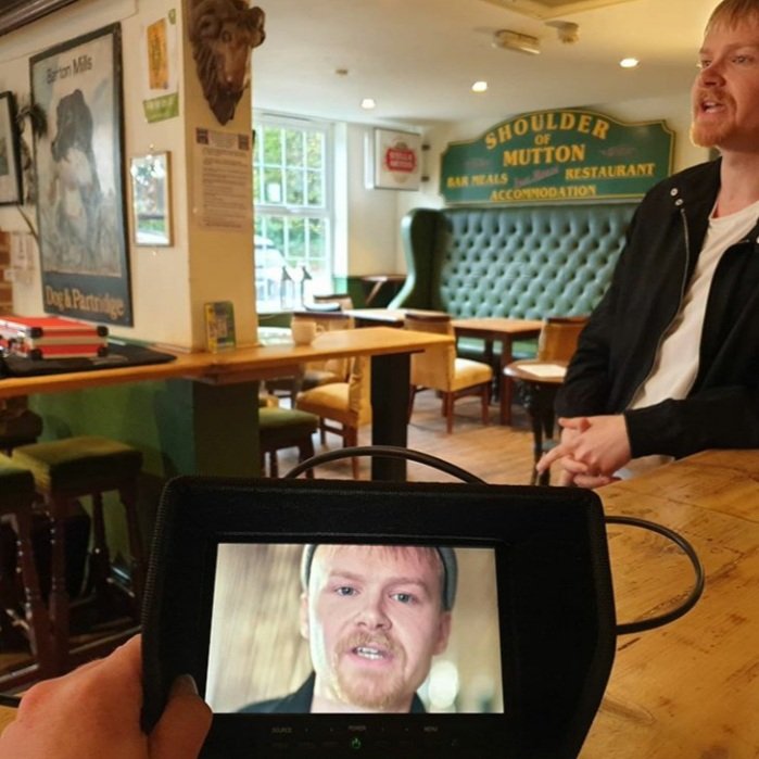 jamesliammcd's tweet photo. Shooting more scenes for the MANATOMY poetry film commissioned and produced by @crowd_inn, @CreativArtsEast and @ApplauseTouring. Can't wait to share it with you! #inncrowd https://t.co/TBH7wZmwwV