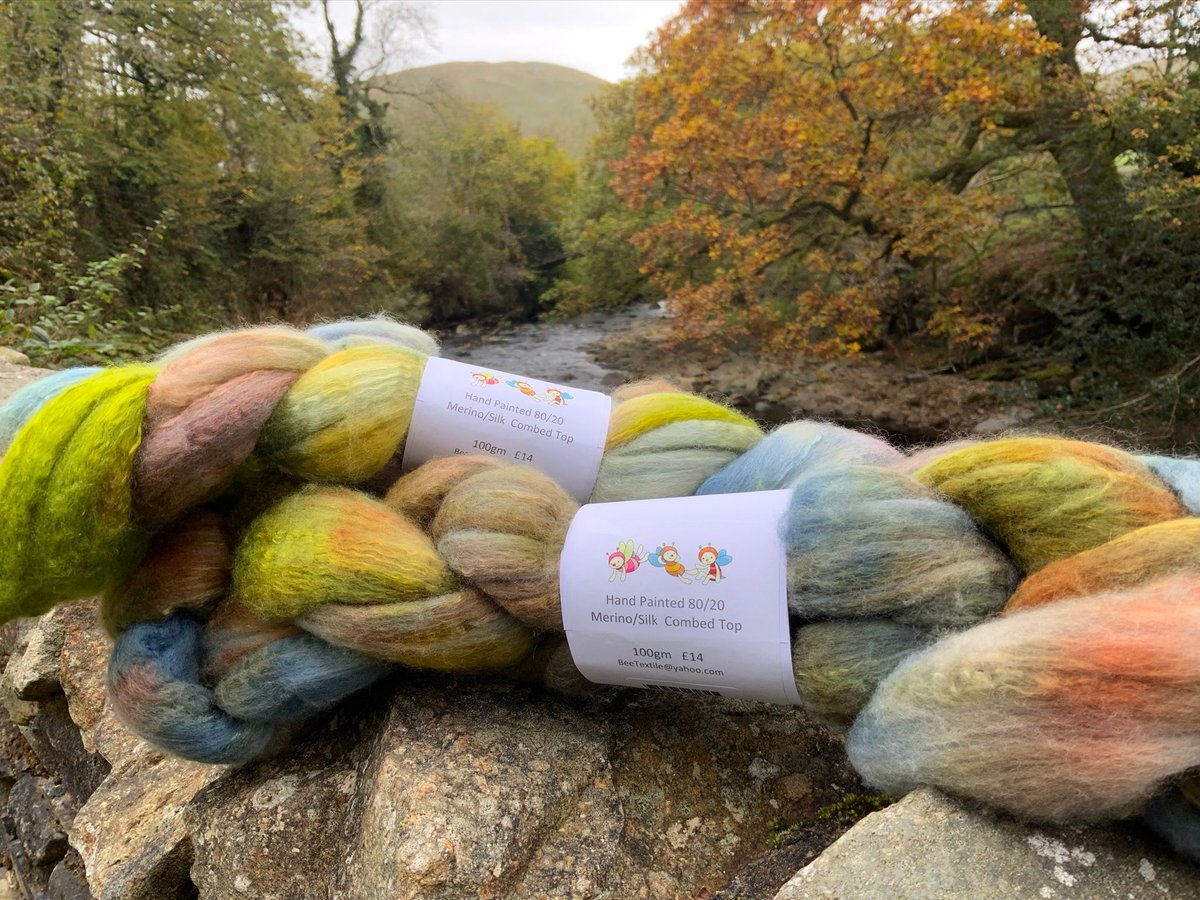 farfieldmill's tweet image. Handpainted 80/20 merino/silk combined top from BeeTextile one of our resident artists here at the Mill
farfieldmill.org/artists
#britishwool  #wool #weaver @Bee_Textile 
@visitsedbergh @yorkshire_dales @LakeDistrictPR @YorksTextiles @Justtextiles 
Thurs-Sun 10.30am-4pm FREE ENTRY