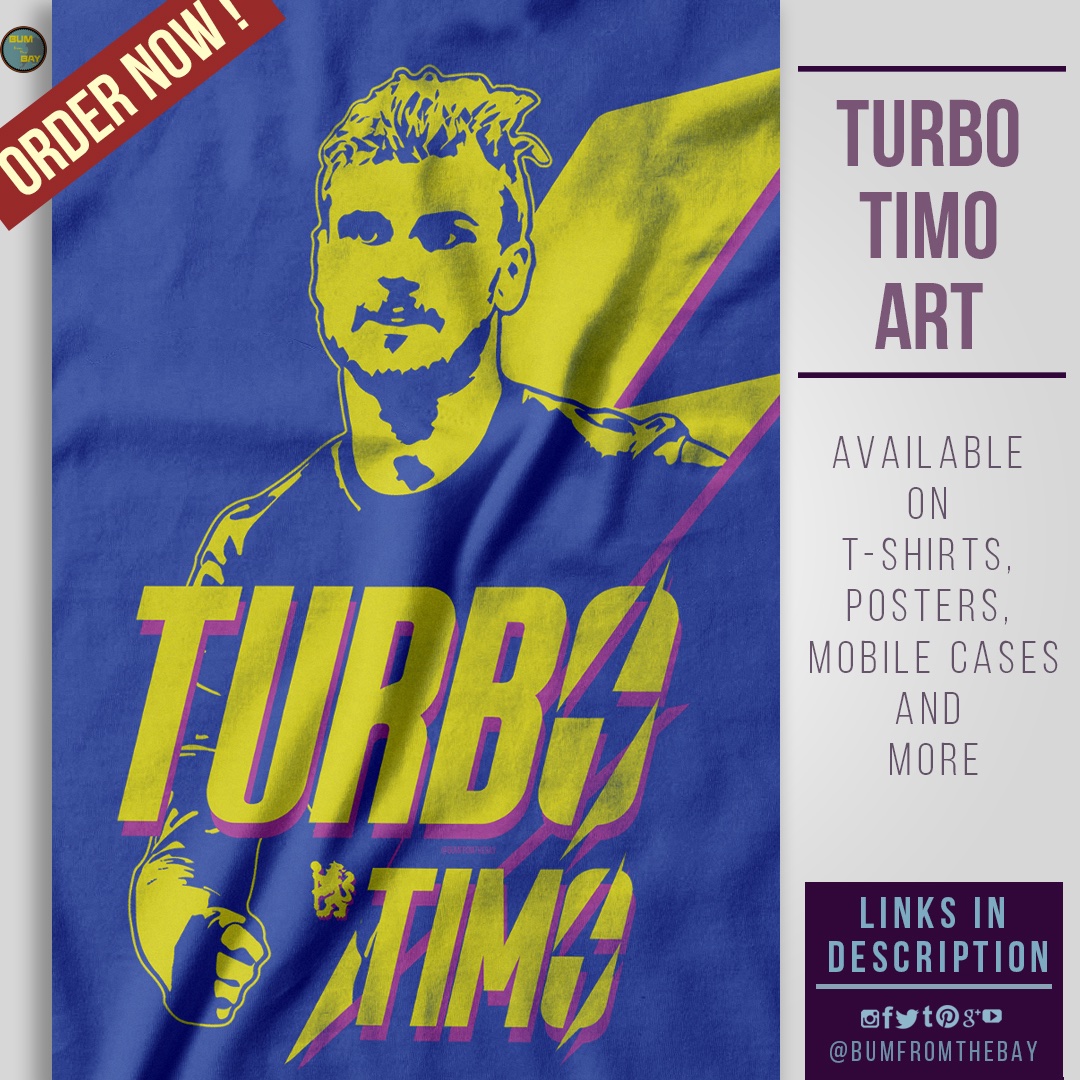 bumfromthebay's tweet photo. Check out this awesome 'Turbo Timo Werner' design on @TeePublic! https://t.co/DmOSOhluZL 
#ChelseaFC #CFC #TimoWerner #Germany #CHESOU https://t.co/XZE8nOH1NV
