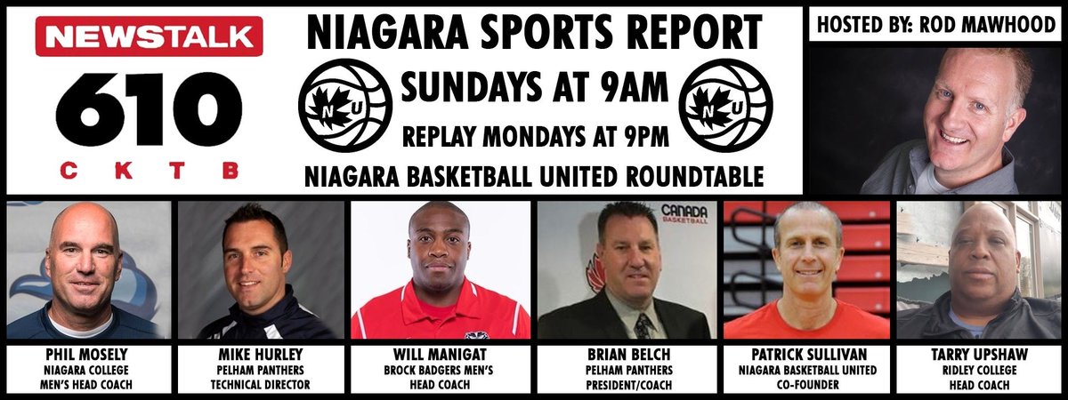 This Sunday our board of directors and founders will be on a special roundtable edition of the #NiagaraSportsReport with <a href="/rmawhood/">Rod Mawhood</a> on <a href="/610CKTB/">610 CKTB</a>! Listen at 9AM!
