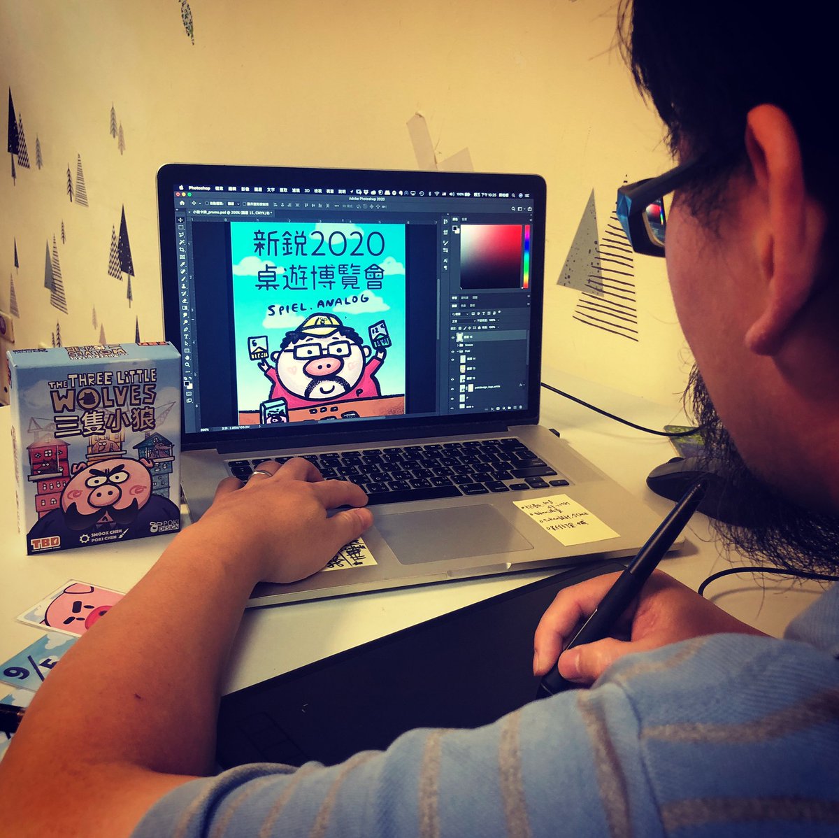 smooxchen's tweet photo. Almost done. Almost... #threelittlewolves #三隻小狼 #boardgame #桌遊 #spiel20 #spieldigital #艾森展 https://t.co/kQIWDAm55m