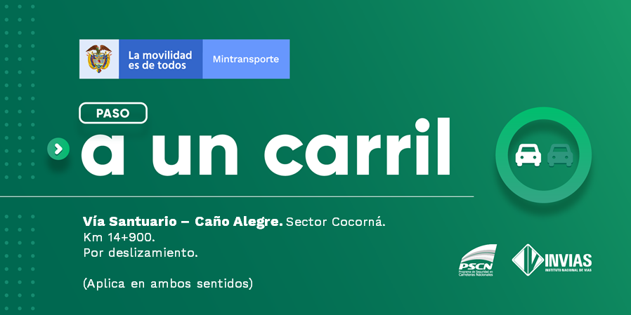 numeral767's tweet photo. ¡Buenos días! 

#NovedadVial Departamento de #Antioquia en el sector Cocorná se presenta paso a un carril. 

#EnDesarrollo 

Trabajamos para mantenerte informado. https://t.co/8IE3pfqJNS