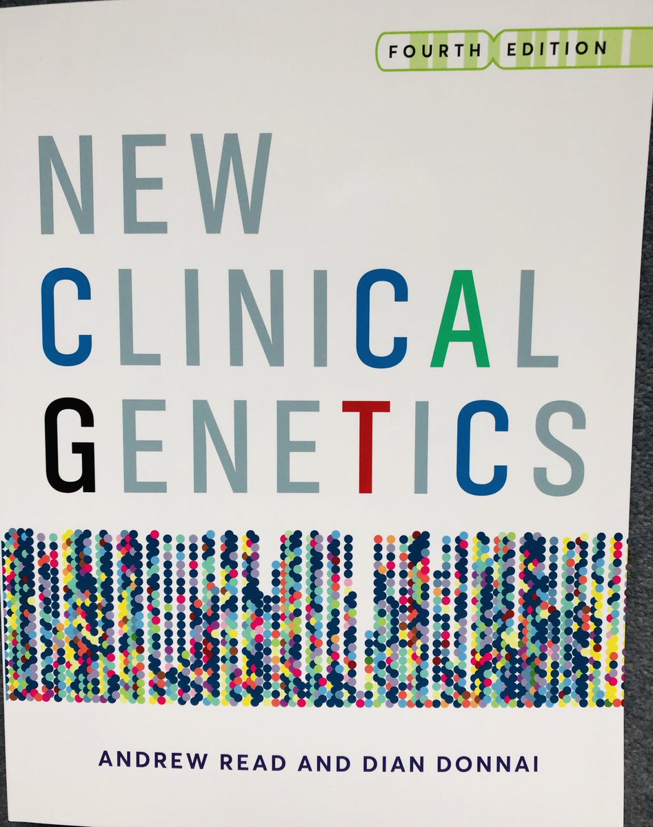 Ddysmo's tweet photo. New Clinical Genetics by Read and Donnai. 4th Edition hot off the press. Lots of updated and new content. https://t.co/DHXHzVW7HU