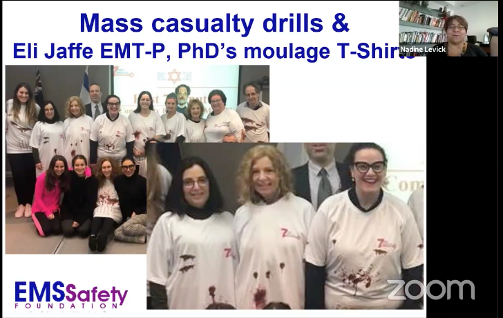 911Leadership's tweet photo. Better &amp; Cheaper moulage solutions! T-shirts. How simple and innovative? Dr. Levick @EMSSafetyFdn is LIVE at the 2020 #EMSLeadershipSummit
Powered by @MedicalZoll &amp; @zollemsfire 
Get your free ticket at https://t.co/DVqdCQFQxW https://t.co/9qDvFDVk8W