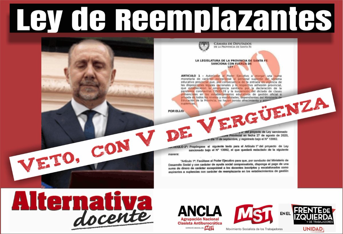 jime_sosaa's tweet photo. Junto con mis compas de @DocenteFe continuamos con #ReemplazantesEnLaCalle
En Sta Fe, el presupuesto es $500 millones por mes para cubrir reemplazos y no los están utilizando
@omarperotti ¿ a dónde va el presupuesto para educación?
#BonoNo
#SalarioDeEmergenciaYa https://t.co/6b2zEPnjyn